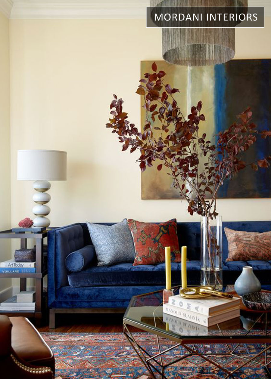 Deep Blue Velvet Upholstery Fabric